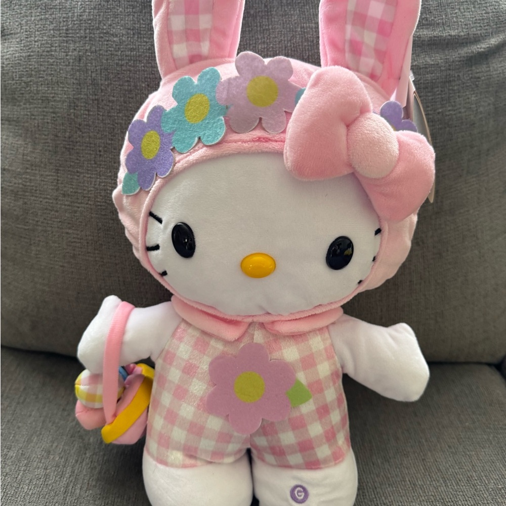 Hello Kitty Pink Easter Bunny Stepper